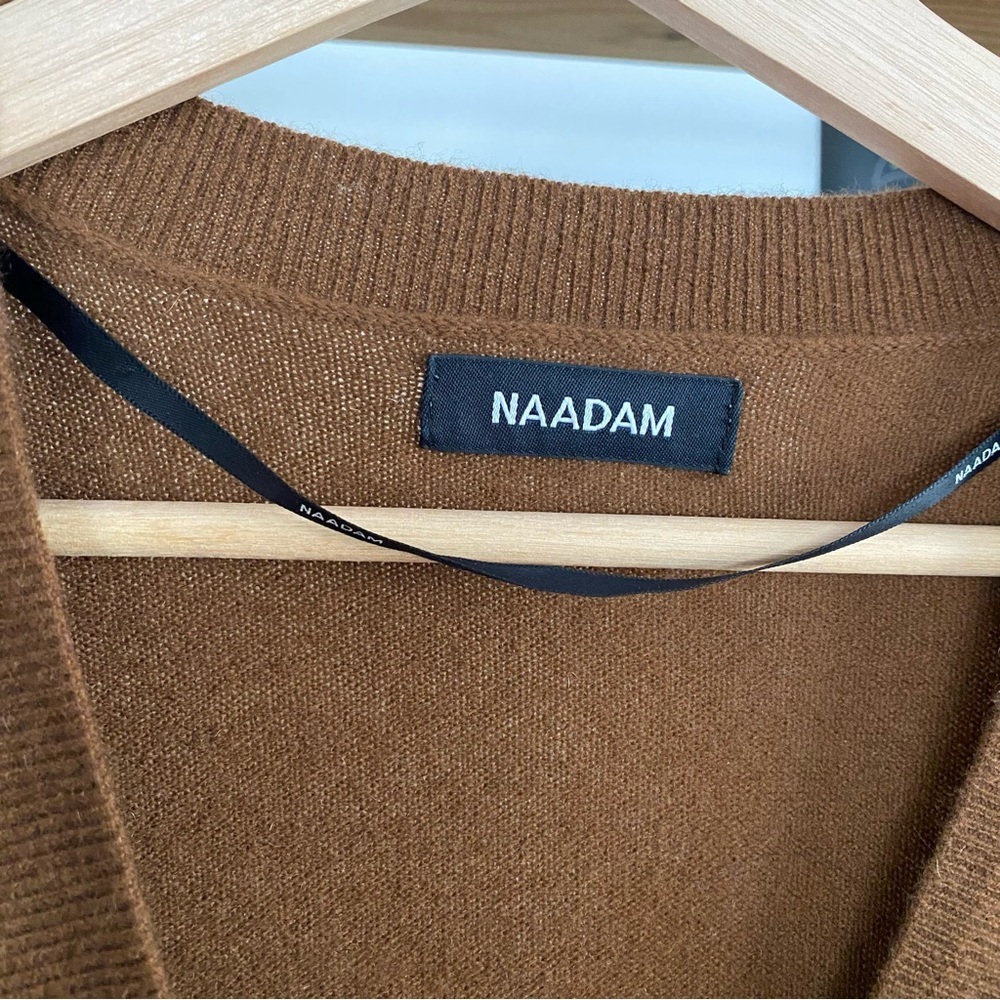 NAADAM Brown Women's Cardigan Sweater - Picture 10 of 14